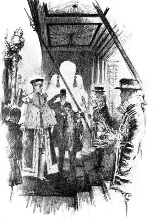 Framed Print : 1937 Coronation - King arrives at the annexe door Framed Print : 1937 Coronation - King arrives at the annexe door