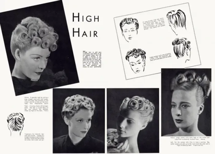 Framed Print : 1938 hairstlyes for women Framed Print : 1938 hairstlyes for women