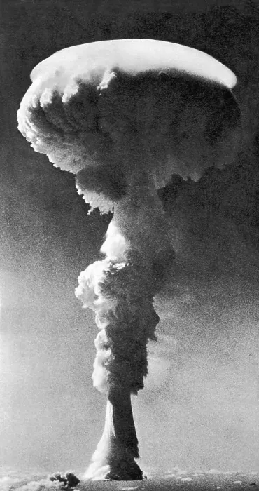 Framed Print : 1957 nuclear test: First hydrogen bomb test