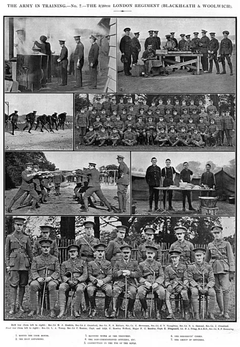 Framed Print : 3 / 20th London Regiment (Blackheath & Woolwich) in training Framed Print : 3 / 20th London Regiment (Blackheath & Woolwich) in training