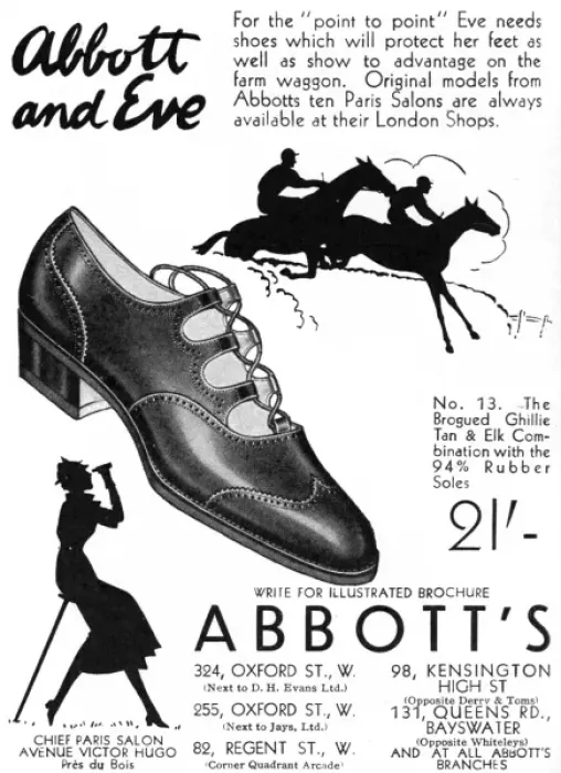 Framed Print : Abbotts shoe advertisement, 1935 Framed Print : Abbotts shoe advertisement, 1935