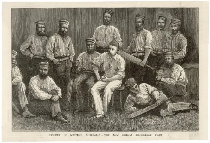 Framed Print : Aboriginal Players / 1879 Framed Print : Aboriginal Players / 1879