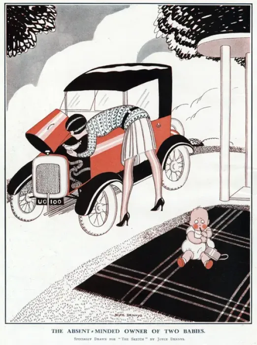 Framed Print : The Absent-Minded Owner of Two Babies, Joyce Dennys Framed Print : The Absent-Minded Owner of Two Babies, Joyce Dennys