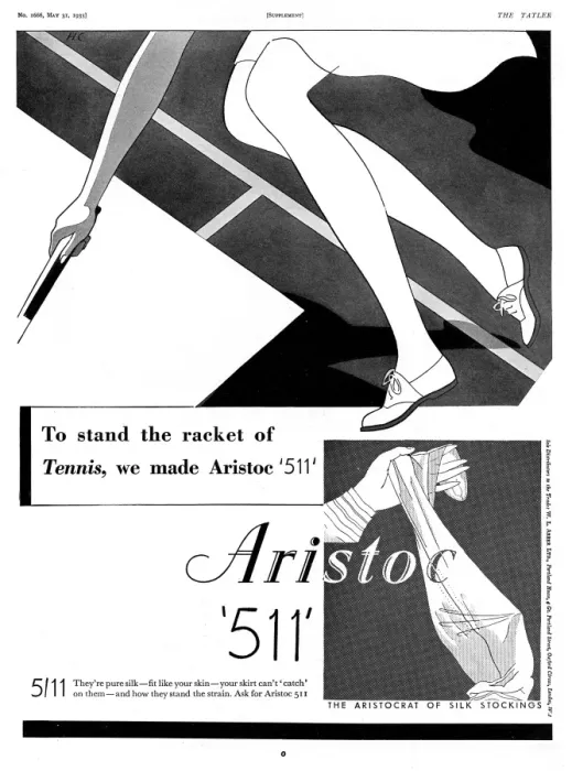 Framed Print : Advertisement for Aristoc silk stockings