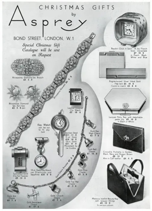 Framed Print : Advert for Asprey christmas presents 1938 Framed Print : Advert for Asprey christmas presents 1938