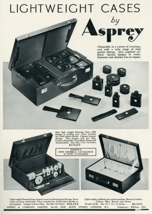 Framed Print : Advert for Asprey dressing case 1935 Framed Print : Advert for Asprey dressing case 1935
