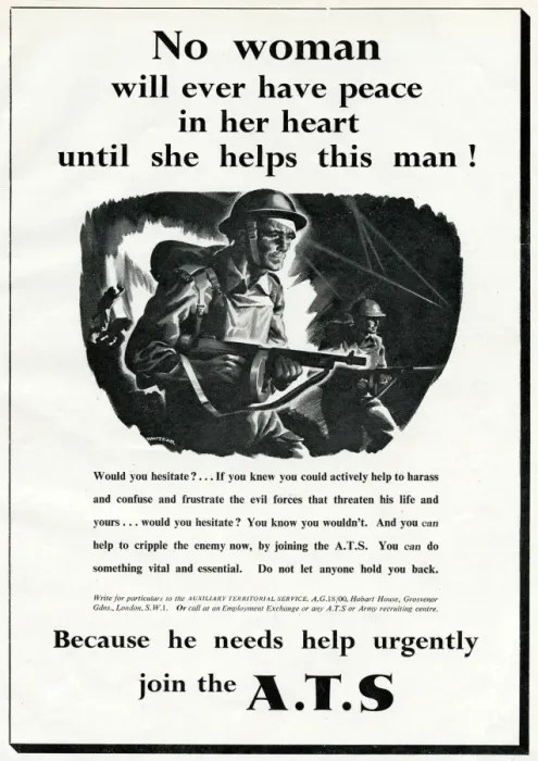 Framed Print : Advert for the Auxiliary Territorial Service 1941