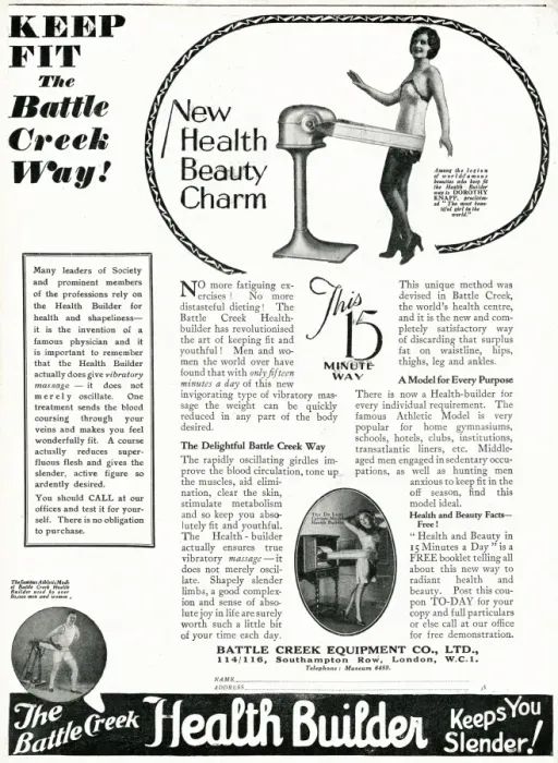 Framed Print : Advert for Battle Creek Health Builder 1929 Framed Print : Advert for Battle Creek Health Builder 1929