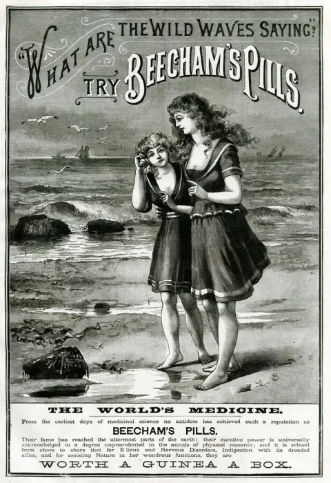 Framed Print : Advert for Beechams Pills 1887 Framed Print : Advert for Beechams Pills 1887