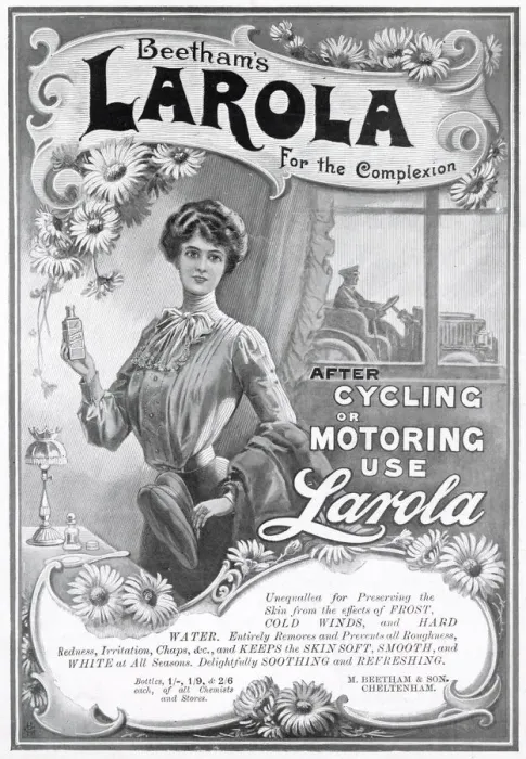 Framed Print : Advert for Beethams Larola skin care 1905 Framed Print : Advert for Beethams Larola skin care 1905