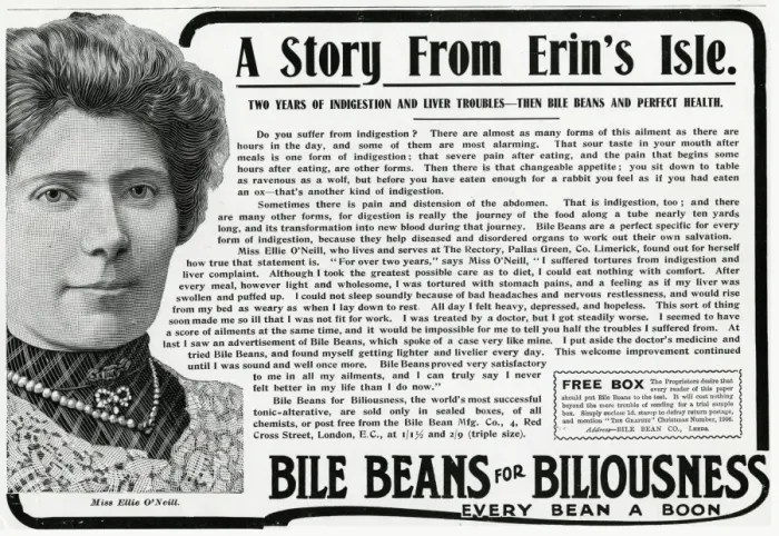 Framed Print : Advert  /  Bile Beans 1906