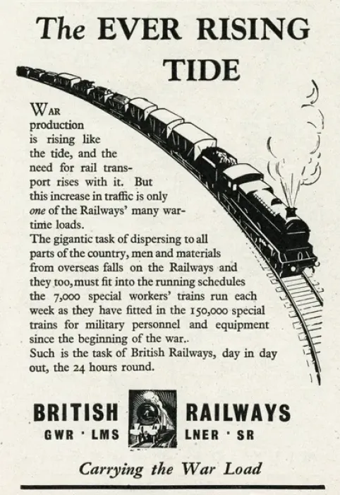 Framed Print : Advert for British Railways 1943 Framed Print : Advert for British Railways 1943