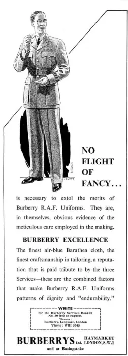 Framed Print : Advertisement for Burberry, 1940 Framed Print : Advertisement for Burberry, 1940