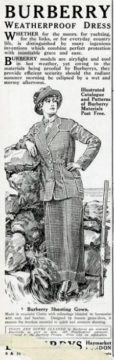 Framed Print : Advertisement for Burberry weatherproof clothes Framed Print : Advertisement for Burberry weatherproof clothes