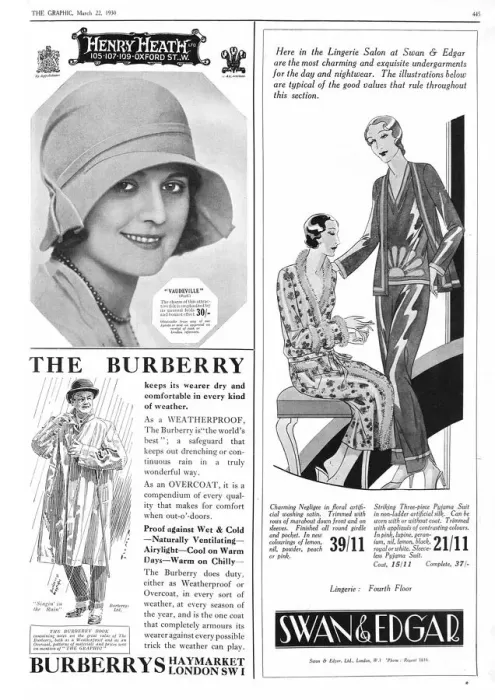 Framed Print : Advertisement for the Burberry weatherproof overcoat. Date: 1930 Framed Print : Advertisement for the Burberry weatherproof overcoat. Date: 1930