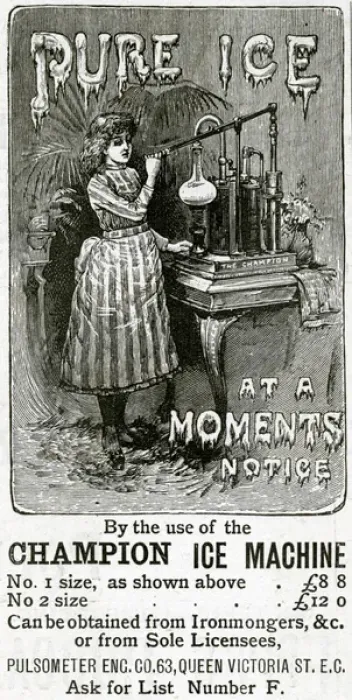 Framed Print : Advert for Champion Ice Machine 1889 Framed Print : Advert for Champion Ice Machine 1889