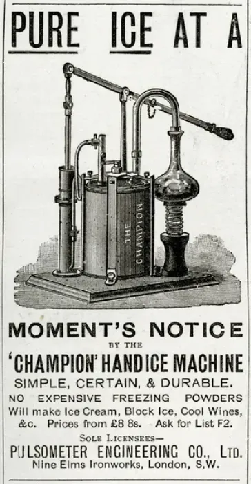 Framed Print : Advert for Champion Ice Machine 1889 Framed Print : Advert for Champion Ice Machine 1889