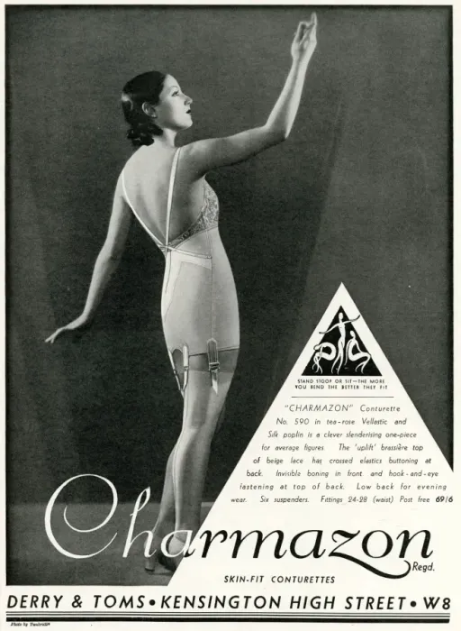 Framed Print : Advert for Charmazon womens underwear 1933 Framed Print : Advert for Charmazon womens underwear 1933