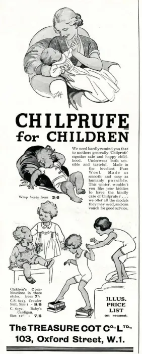Framed Print : Advert for Chilprufe childrens wear 1934 Framed Print : Advert for Chilprufe childrens wear 1934