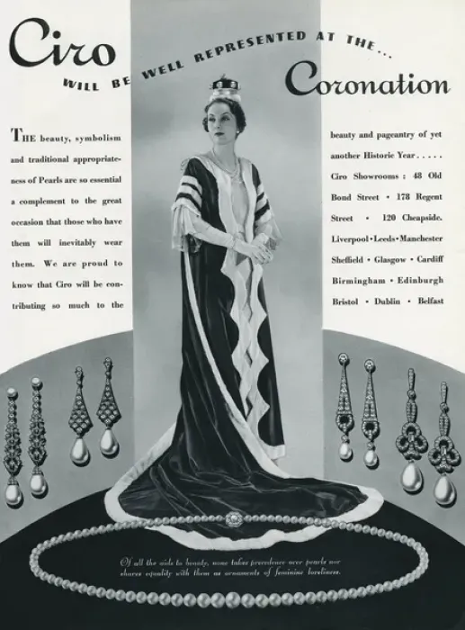 Framed Print : Advert for Ciro jewellery, for coronation 1937 Framed Print : Advert for Ciro jewellery, for coronation 1937