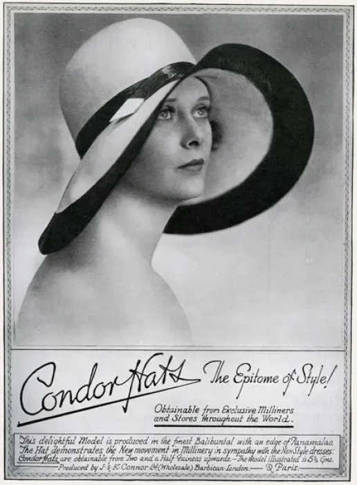 Framed Print : Advert for Condor hats 1930 Framed Print : Advert for Condor hats 1930