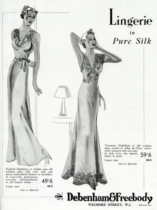 Framed Print : Advert for Debenham & Freebody lingerie 1937