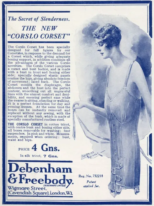 Framed Print : Advert for Debenham & Freebody womens lingerie 1927