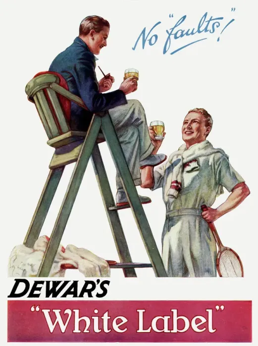 Framed Print : Advert for Dewars White Label Scotch Whisky Framed Print : Advert for Dewars White Label Scotch Whisky