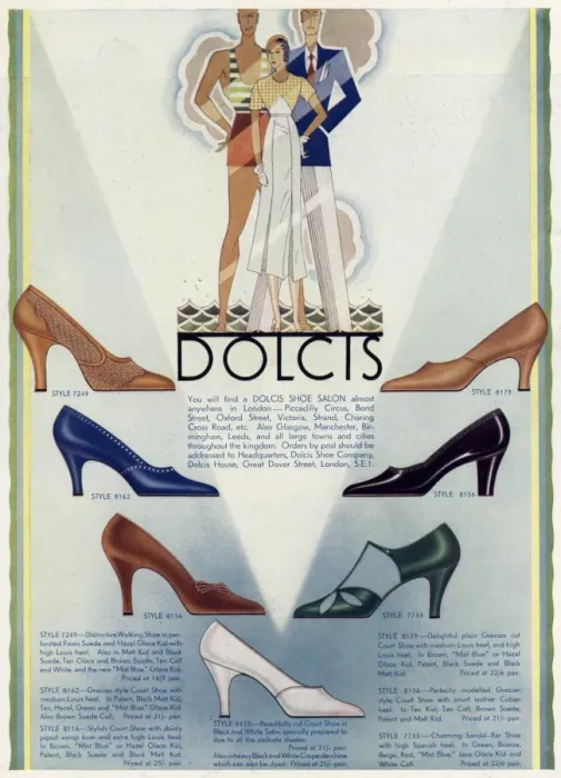 Framed Print : Advert for Dolcis ladies high heels Framed Print : Advert for Dolcis ladies high heels