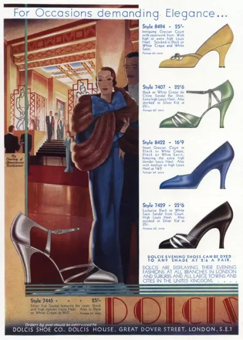 Framed Print : Advert for Dolcis shoes 1933 Framed Print : Advert for Dolcis shoes 1933