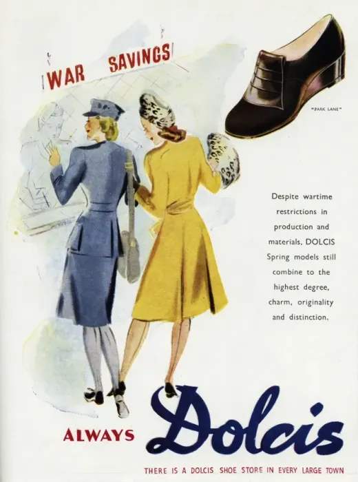 Framed Print : Advert for Dolcis shoes 1943 Framed Print : Advert for Dolcis shoes 1943