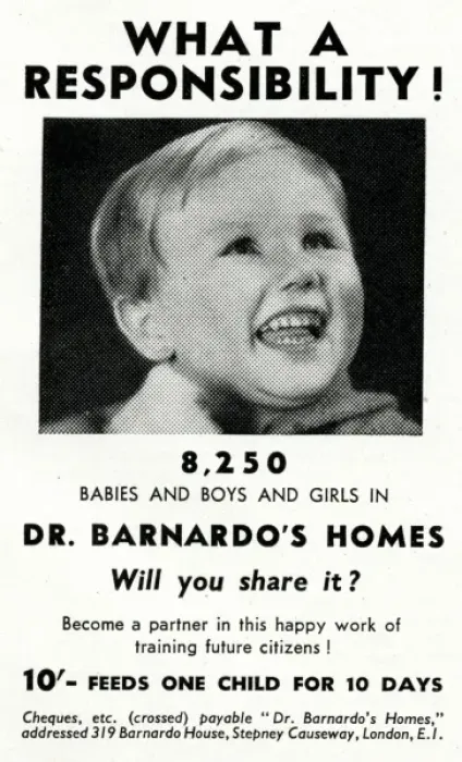 Framed Print : Advert for Dr. Barnardos homes 1941 Framed Print : Advert for Dr. Barnardos homes 1941