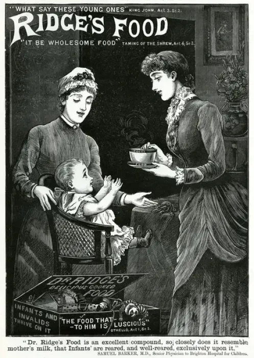 Framed Print : Advert for Dr Ridges food 1886