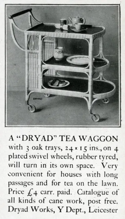 Framed Print : Advertisement, Dryad Tea Waggon Framed Print : Advertisement, Dryad Tea Waggon