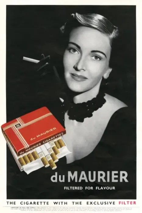 Framed Print : Advertisement for Du Maurier cigarettes Framed Print : Advertisement for Du Maurier cigarettes