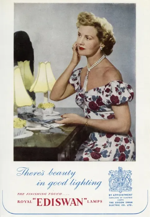 Framed Print : Advert for Ediswan lamps 1950 Framed Print : Advert for Ediswan lamps 1950