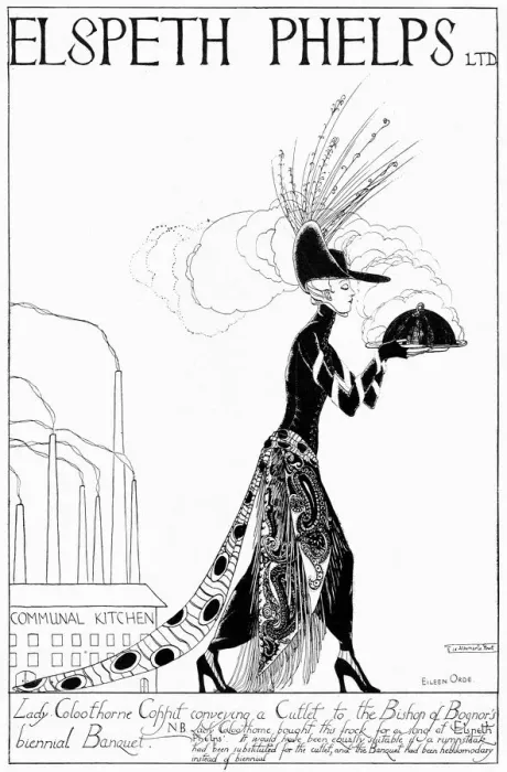 Framed Print : Advertisement for Elspeth Phelps, 1920s fashion Framed Print : Advertisement for Elspeth Phelps, 1920s fashion
