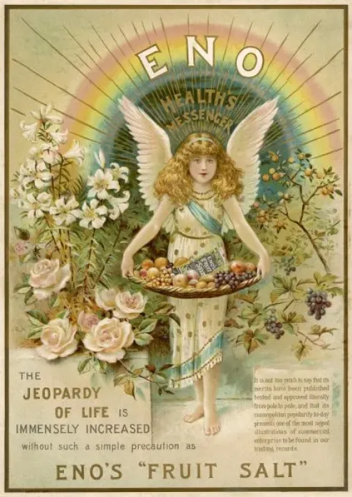 Framed Print : ADVERT  /  ENOs SALTS 1897