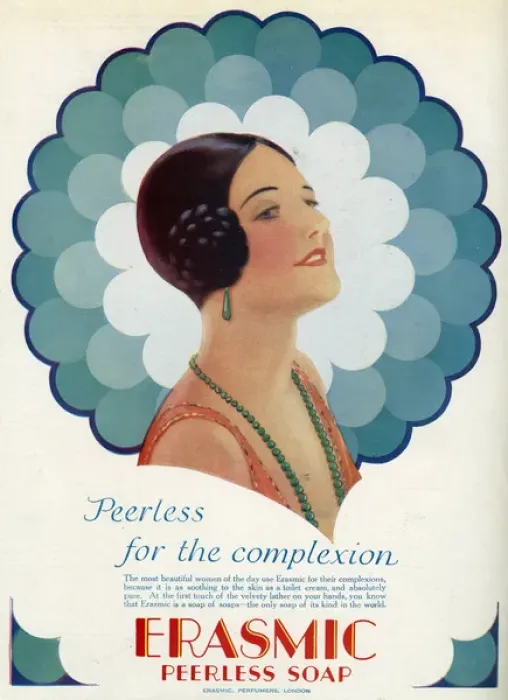 Framed Print : Advert for Erasmic soap