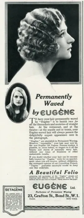 Framed Print : Advert for Eugene permanant hair waving 1923 Framed Print : Advert for Eugene permanant hair waving 1923