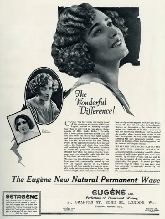 Framed Print : Advert for Eugene permanant hair waving 1923 Framed Print : Advert for Eugene permanant hair waving 1923