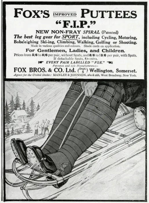 Framed Print : Advert for Foxs Puttees 1914 Framed Print : Advert for Foxs Puttees 1914