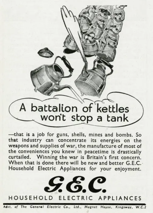 Framed Print : Advert for The General Electric Company 1943 Framed Print : Advert for The General Electric Company 1943