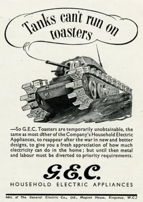 Framed Print : Advert for the General Electric Company 1944 Framed Print : Advert for the General Electric Company 1944