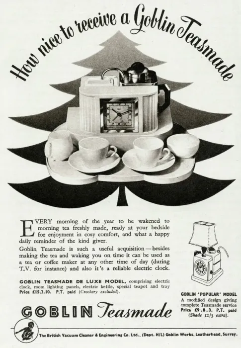 Framed Print : Advert for Goblin teasmade 1954 Framed Print : Advert for Goblin teasmade 1954