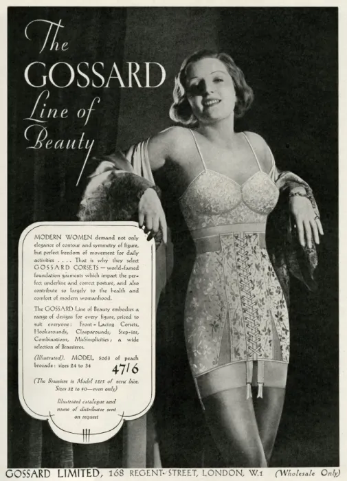 Framed Print : Advert for Gossard underwear 1935 Framed Print : Advert for Gossard underwear 1935