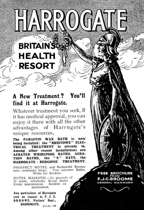 Framed Print : Advertisement for Harrogate Spa, 1918 Framed Print : Advertisement for Harrogate Spa, 1918