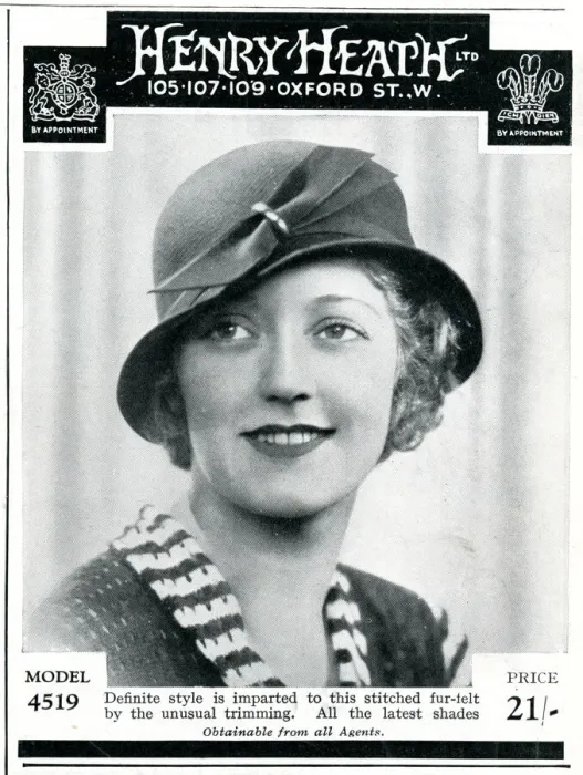 Framed Print : Advert for Henry Heath womens hats 1933 Framed Print : Advert for Henry Heath womens hats 1933
