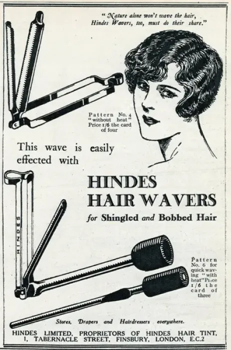 Framed Print : Advert for Hindes hair wavers 1925 Framed Print : Advert for Hindes hair wavers 1925