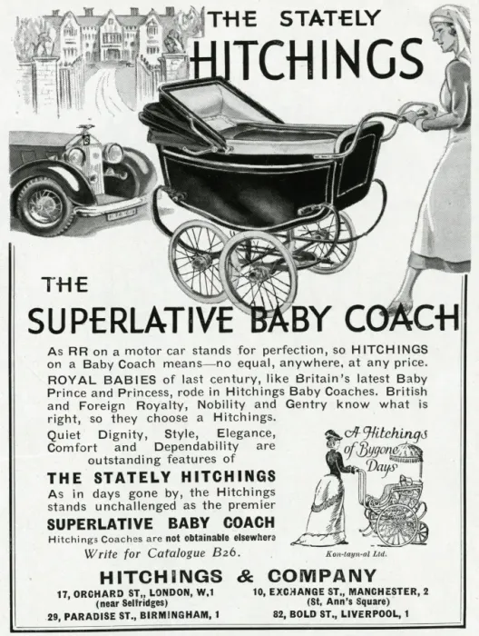 Framed Print : Advert for Hitchings Company prams 1937 Framed Print : Advert for Hitchings Company prams 1937